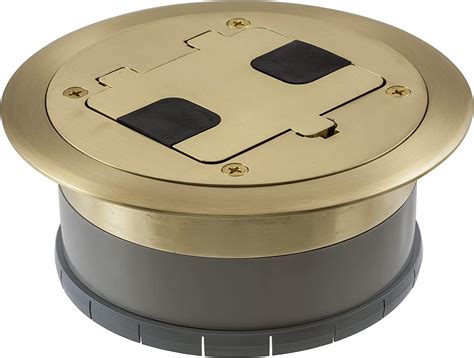 bryant electric rf406bp floor box kit brass|Round Floor Box Cover, 1.